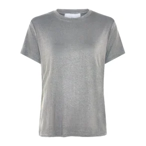 Bluse Line S/S Tshirt Light Grey Melange