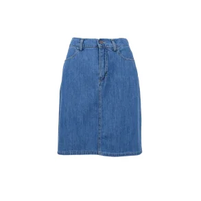 Nederdel Nettie Denim Mid Blue