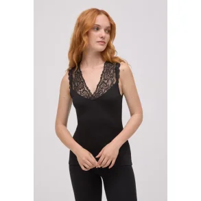 Top Termo Sleeveless V-neck Lace Sort