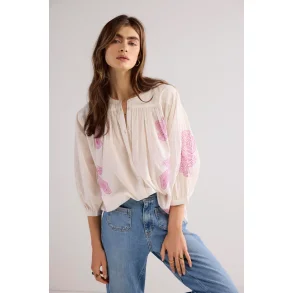 Bluse Oversized med broderi