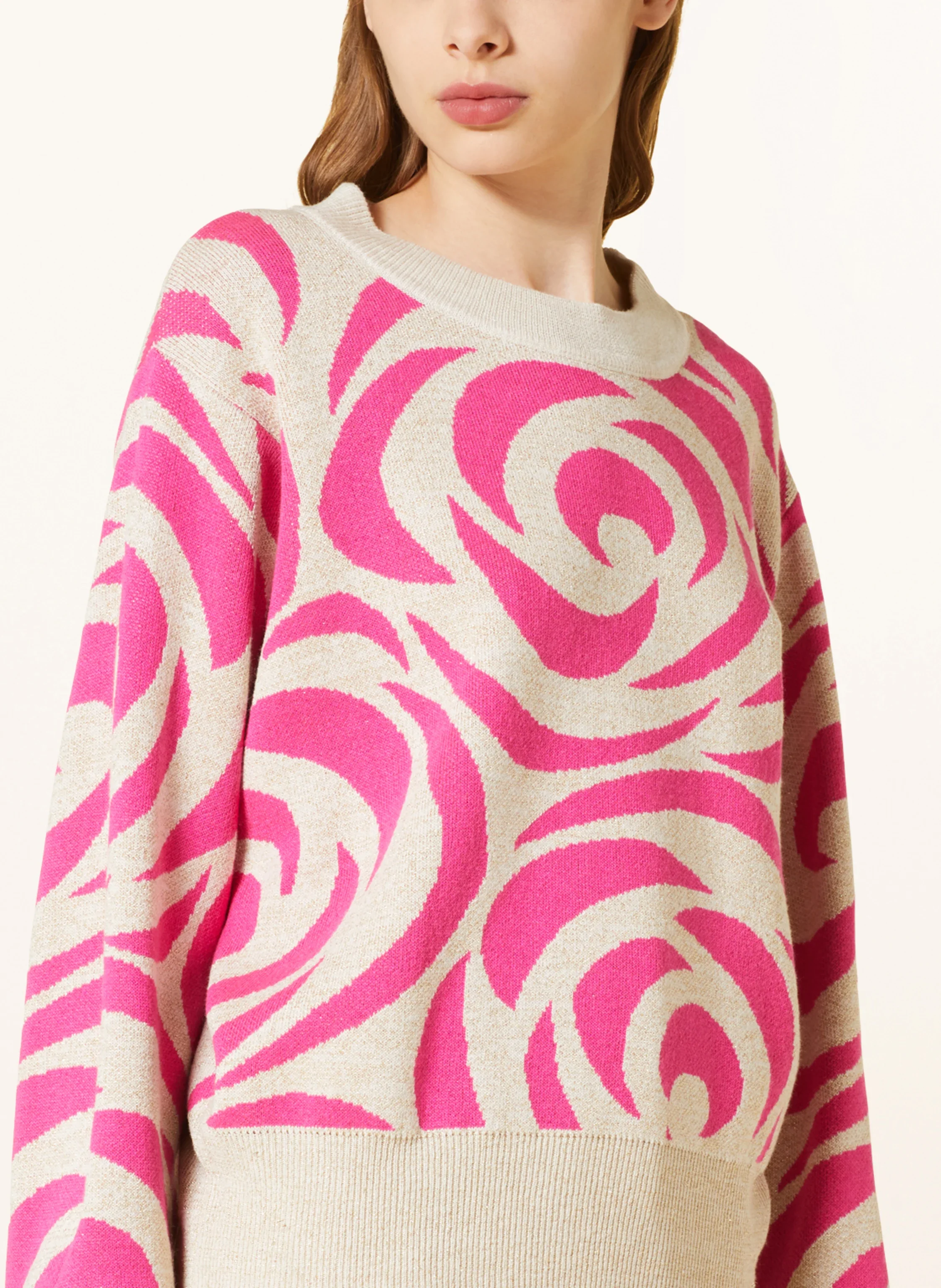 Bluse Pink med glitter trd