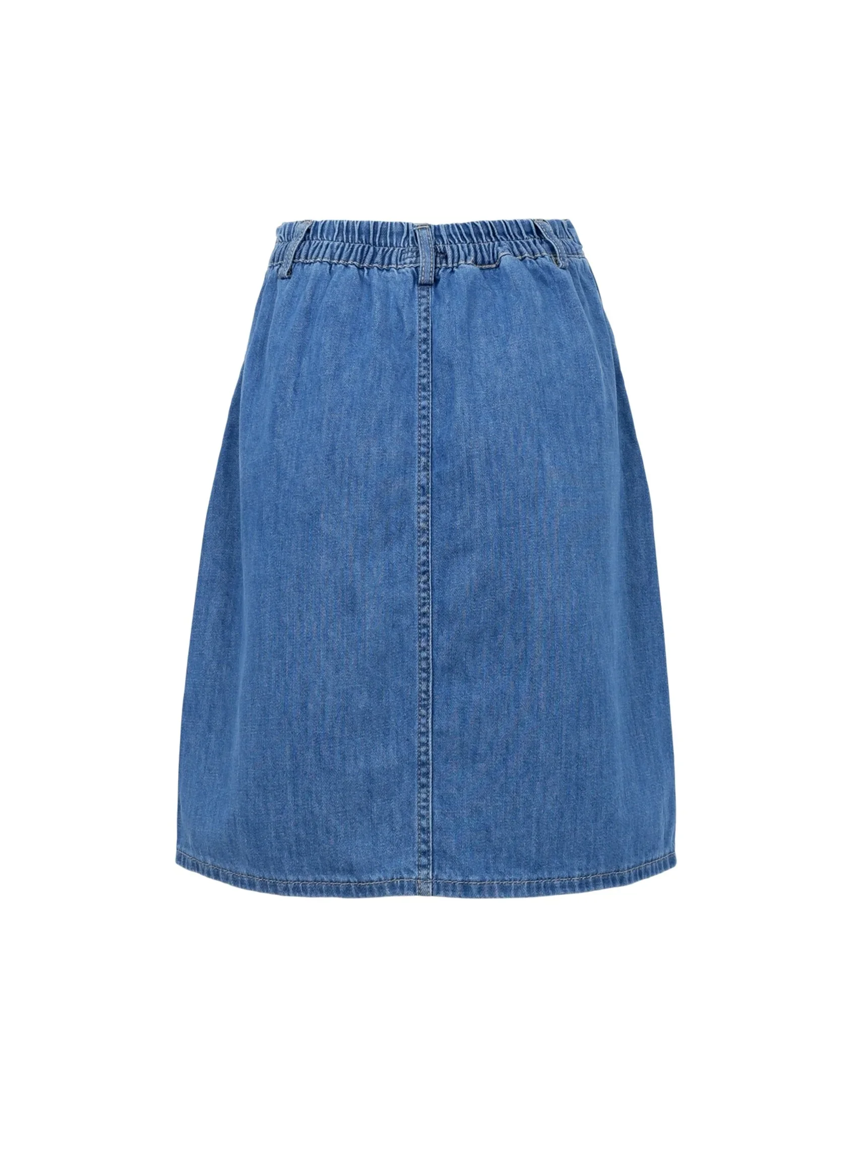 Nederdel Nettie Denim Mid Blue