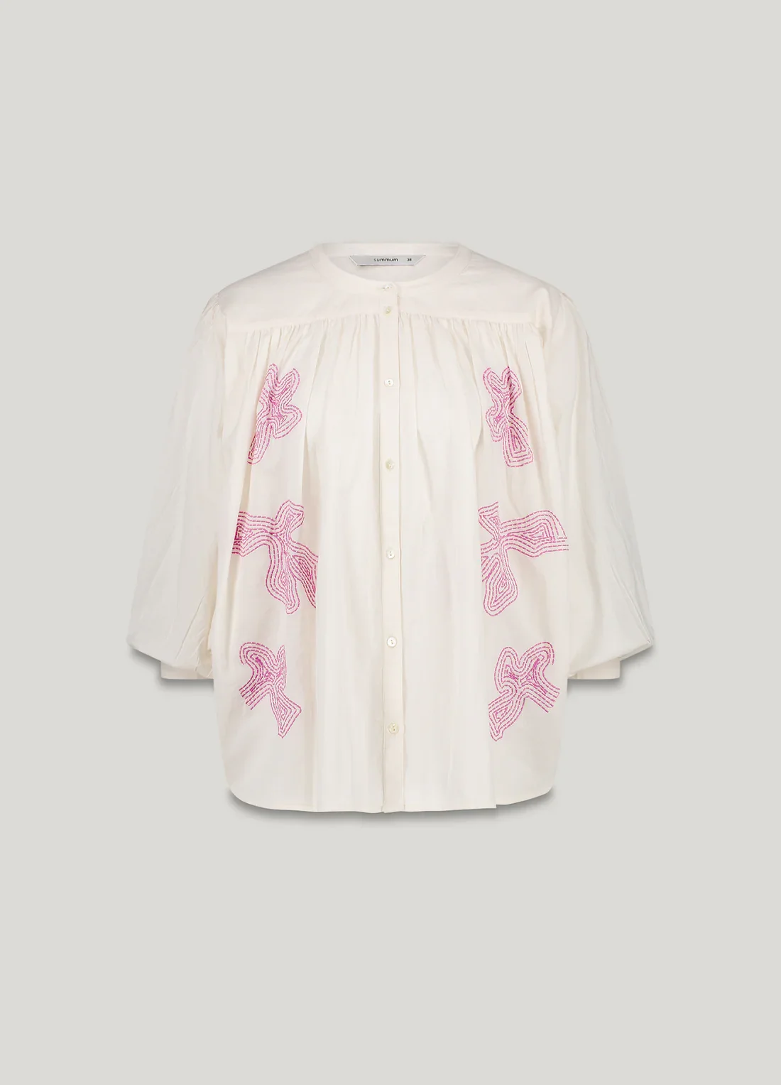 Bluse Oversized med broderi