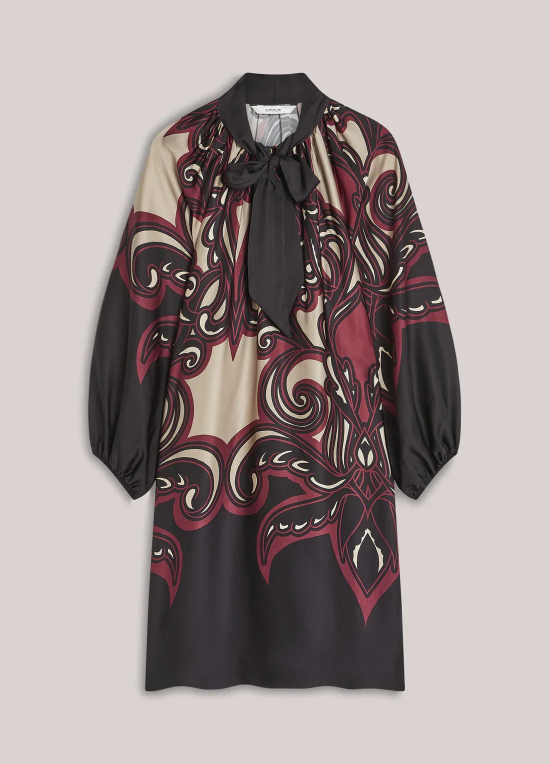 Kjole Satin Ornament Print