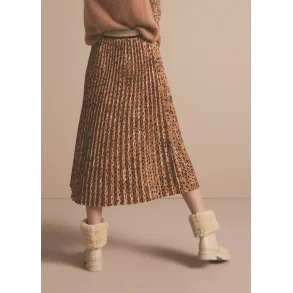 Nederdel Plisse old peach