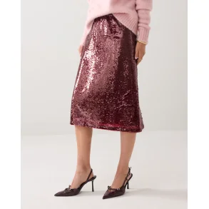 Nederdel Pailetter Merlot