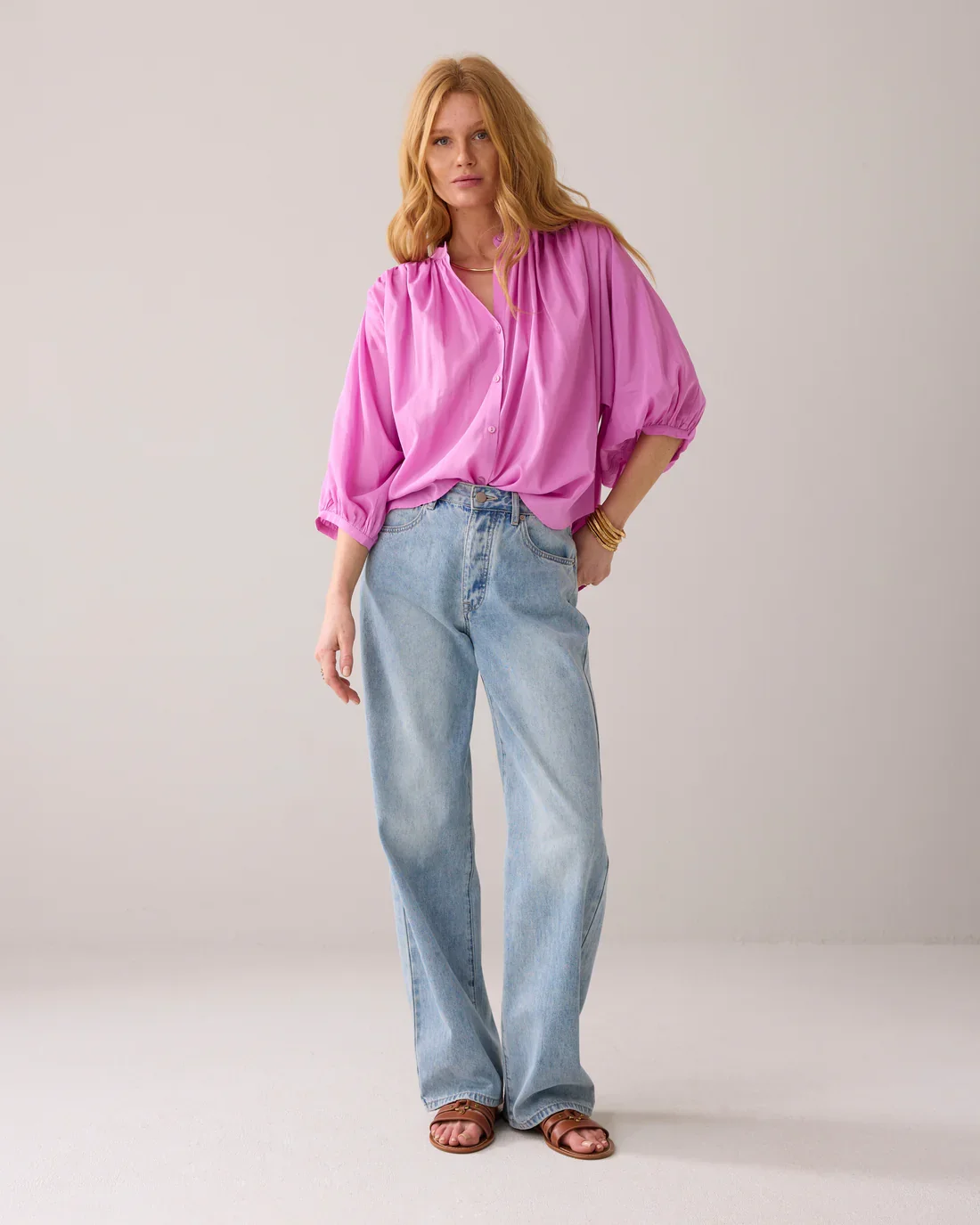 Bluse Luftig Wide-Fit