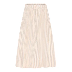 Nederdel Lou Dark Sand Stripe