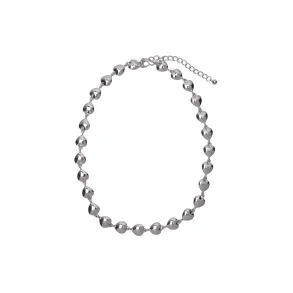 Halskde Alina Heart Silver Coloured
