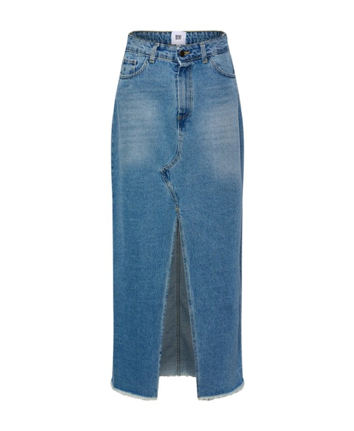 Nederdel Chris Long Denimskirt Blue Wash