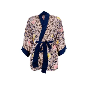 Kimono Luna Short Blue Decor