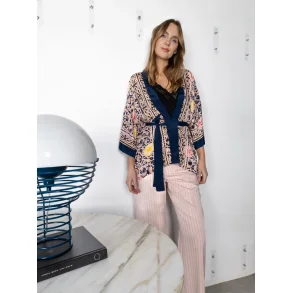 Kimono Luna Short Blue Decor