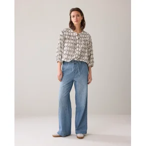 Bukser Palazz Bleached Denim