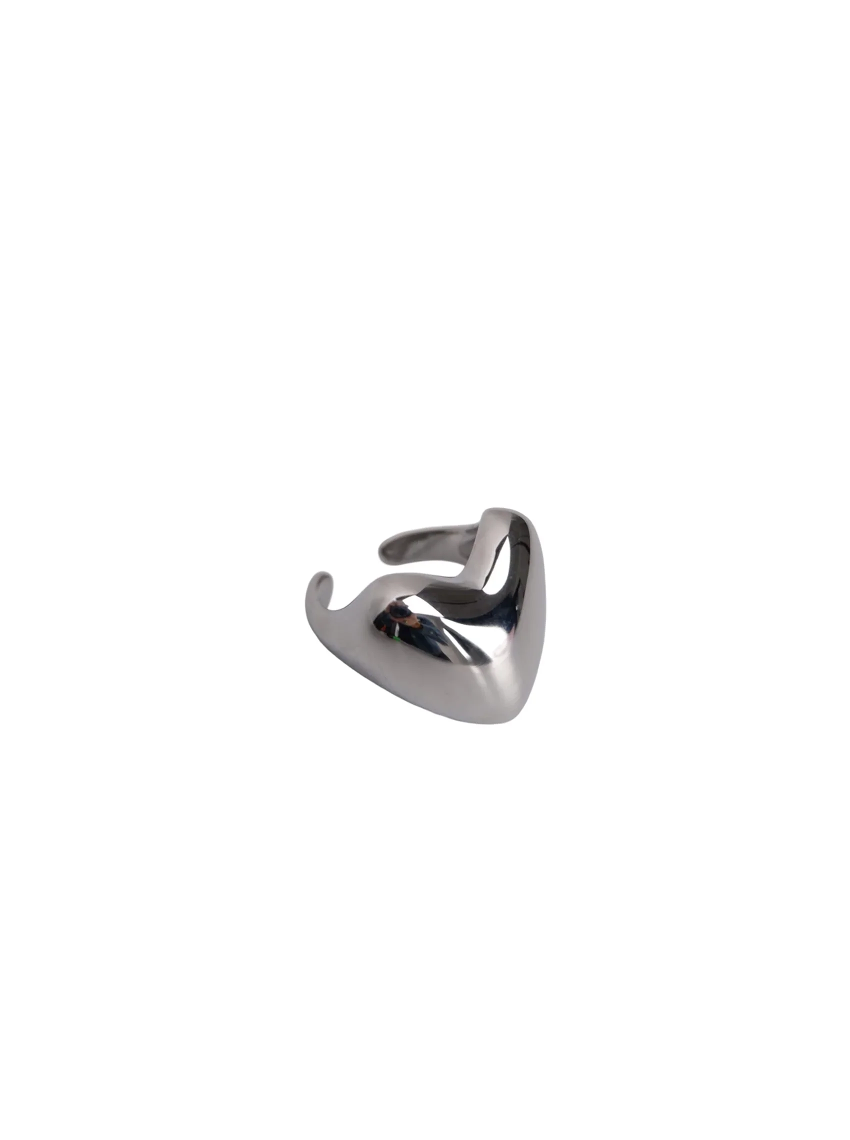 Ring Sharnie Heart Silver Coloured