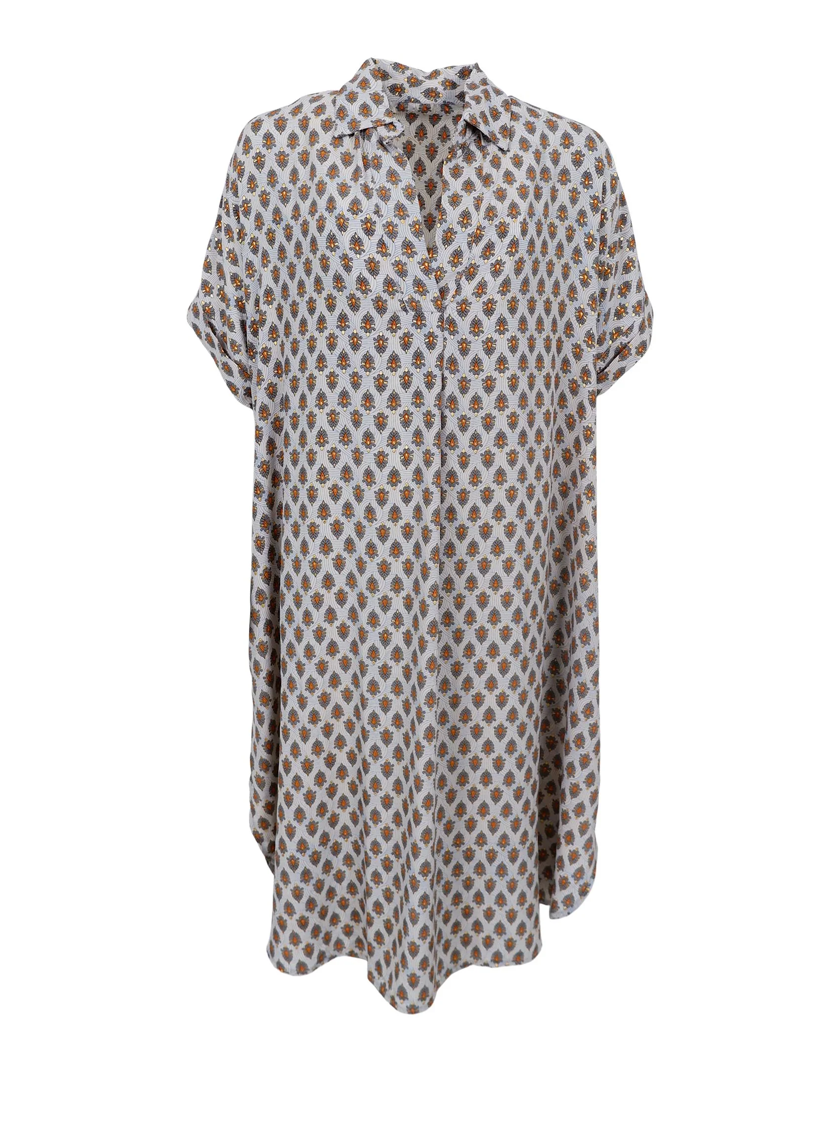 Kjole Luna SS Kaftan Tunic Savannah Sky