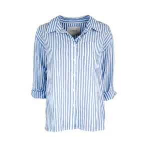 Skjorte Pernille Bl/Hvid Stripe