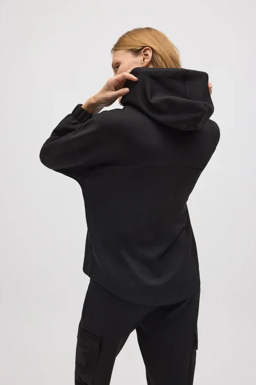 Bluse Sweatshirt Med Lynl�s Sort