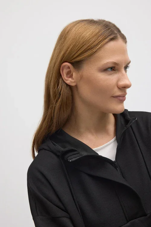 Bluse Sweatshirt Med Lynl�s Sort