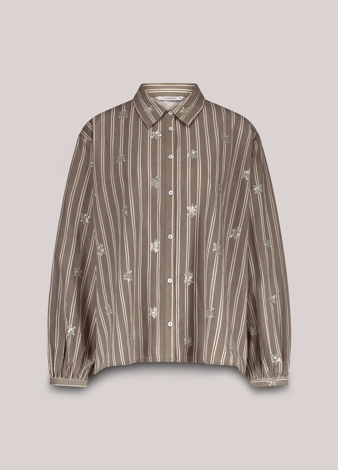 Bluse A-line med paillet detaljer