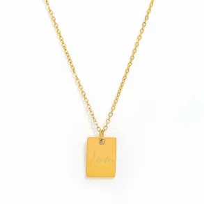 Halskde Love 18K Guldbelagt