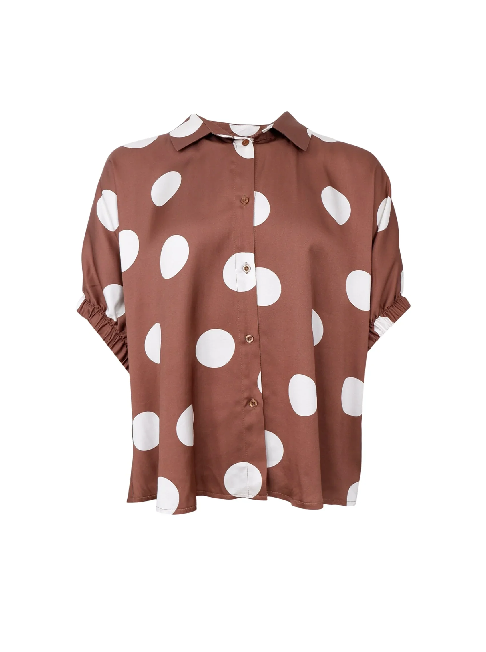 Bluse Mabel Mocca Dot