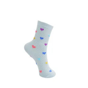 Strmper Finja Heart Light Blue