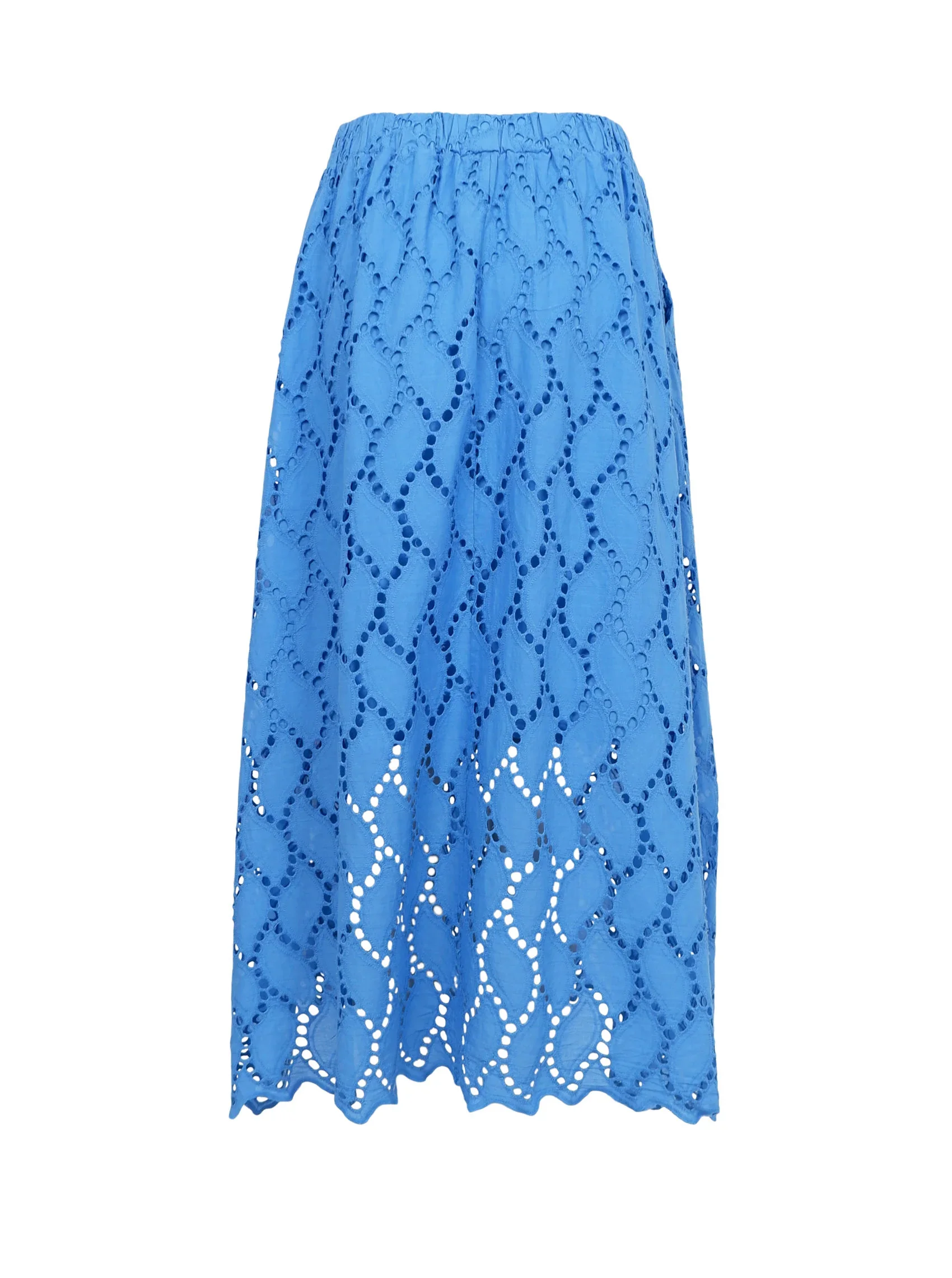 Nederdel Freya Cut Out Lace Skirt Ocean Bl