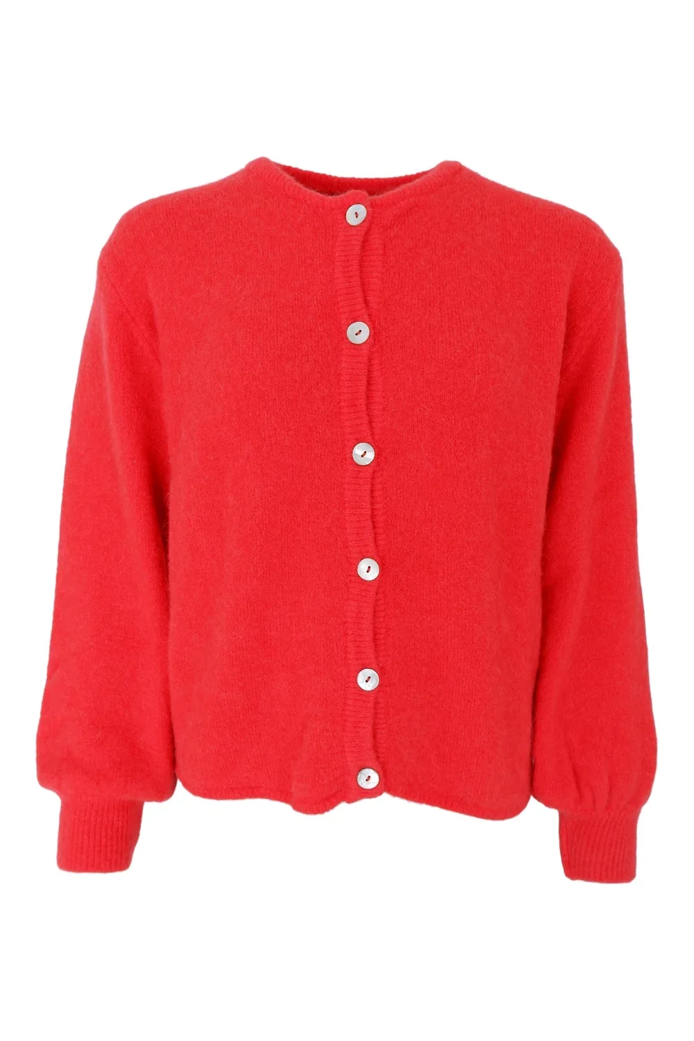 Cardigan - Bella Knit - Coral r�d