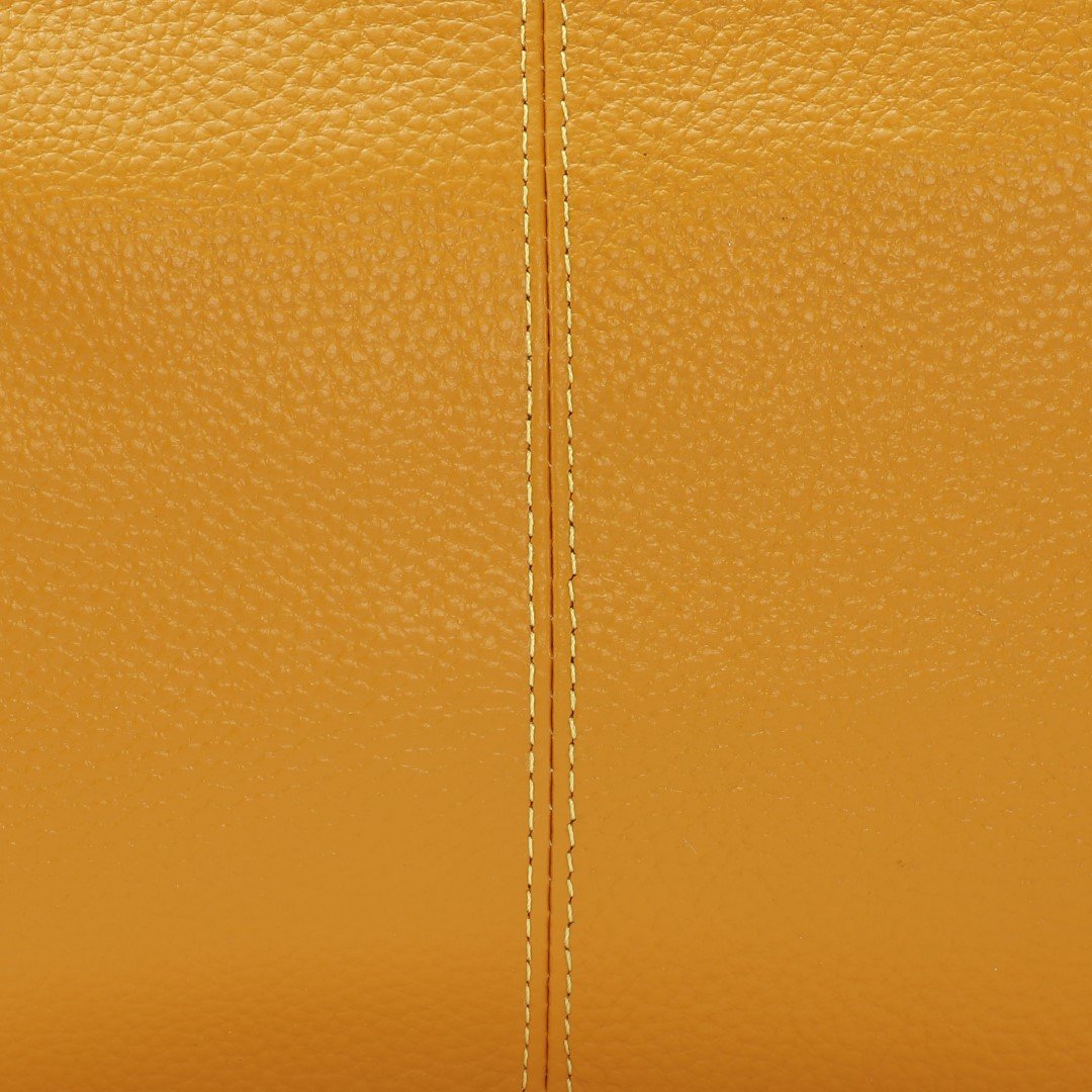 Clutch Leather taske - Mustard
