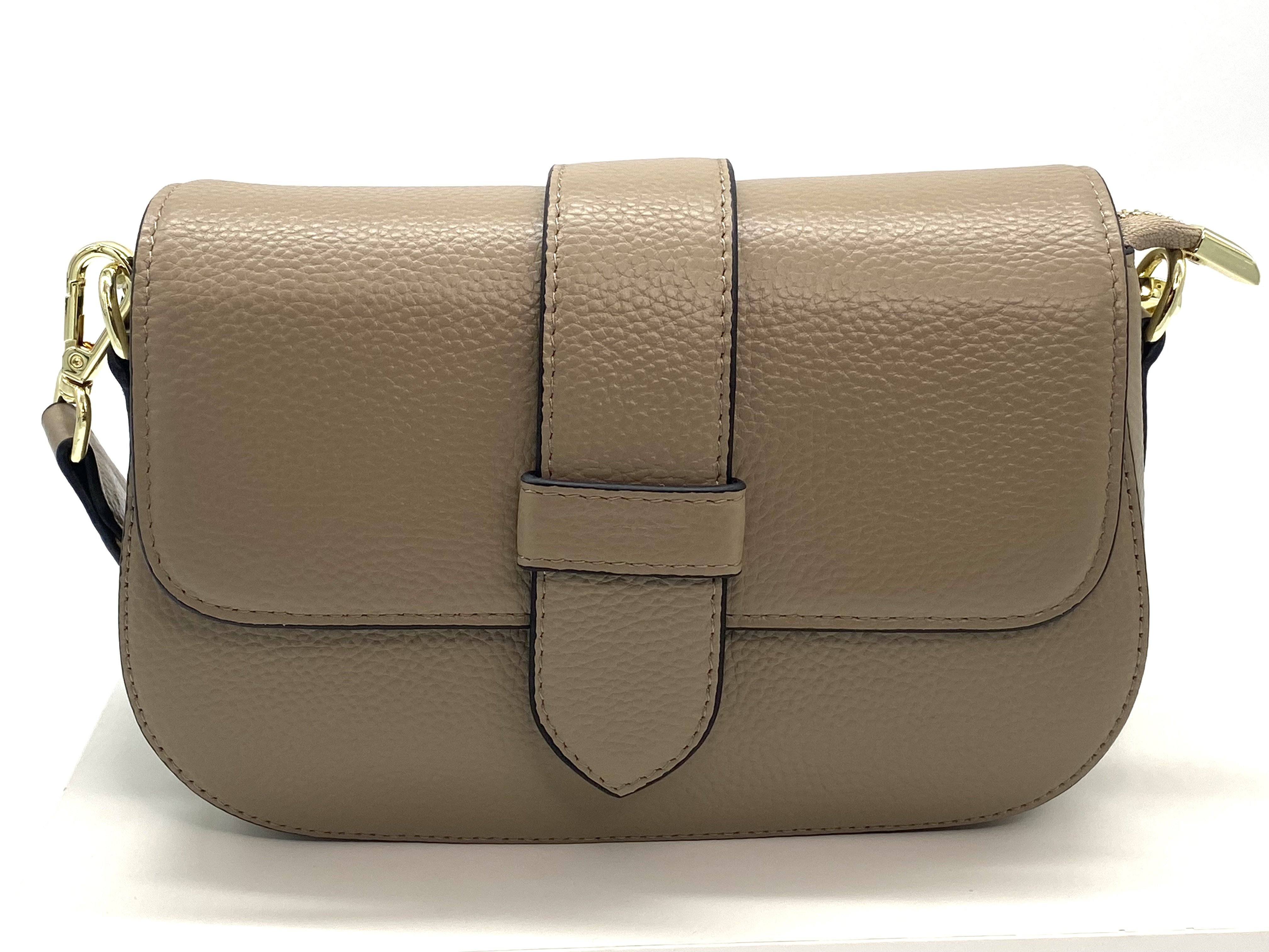 Taske Lder Beige