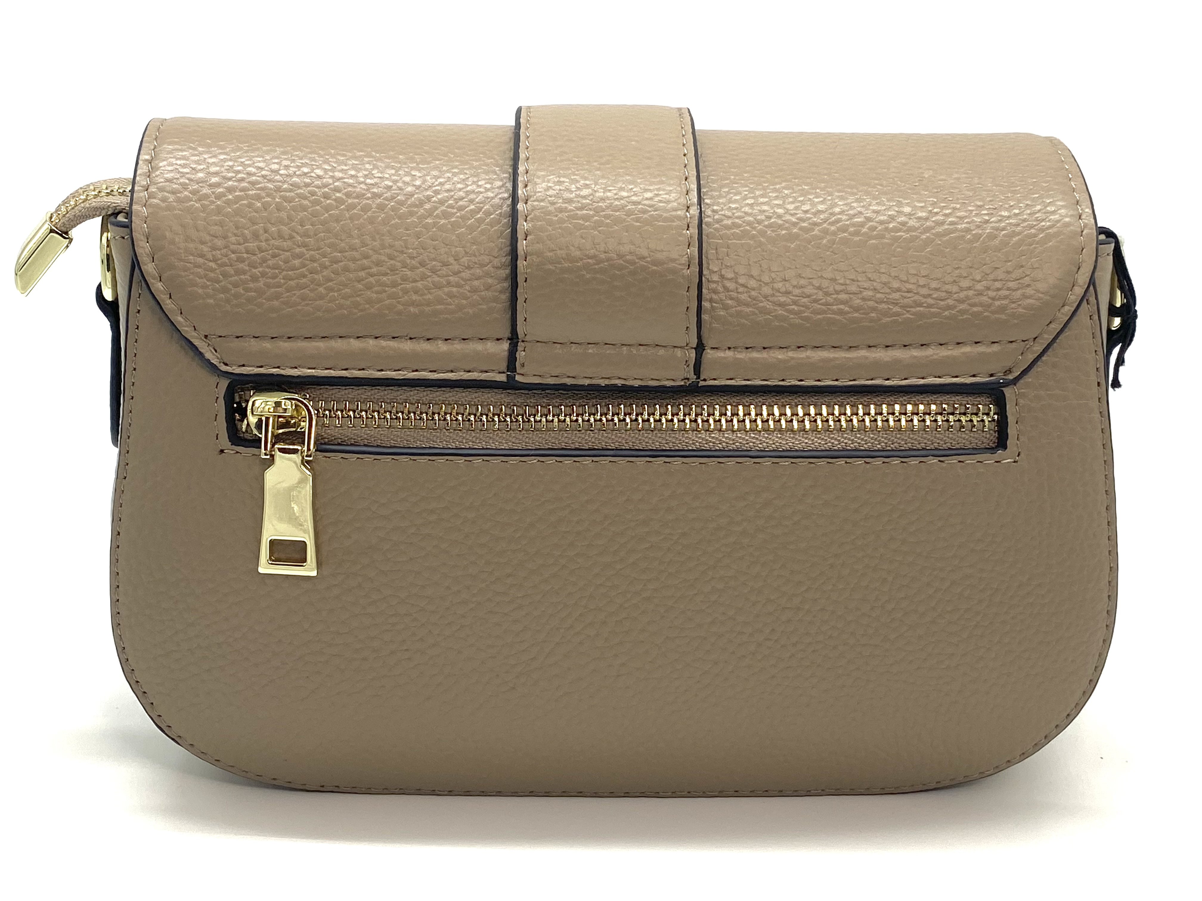 Taske Lder Beige