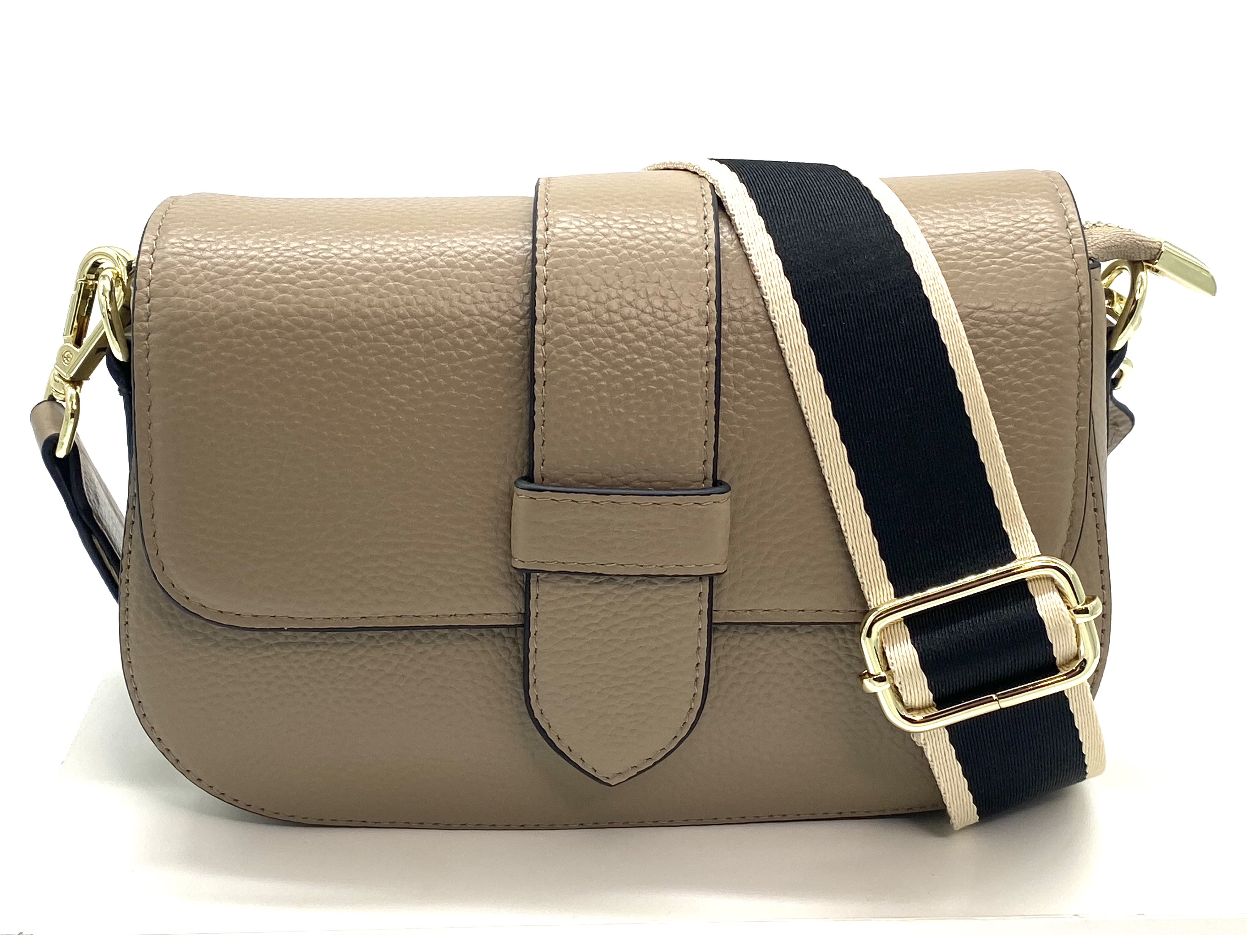 Taske Lder Beige