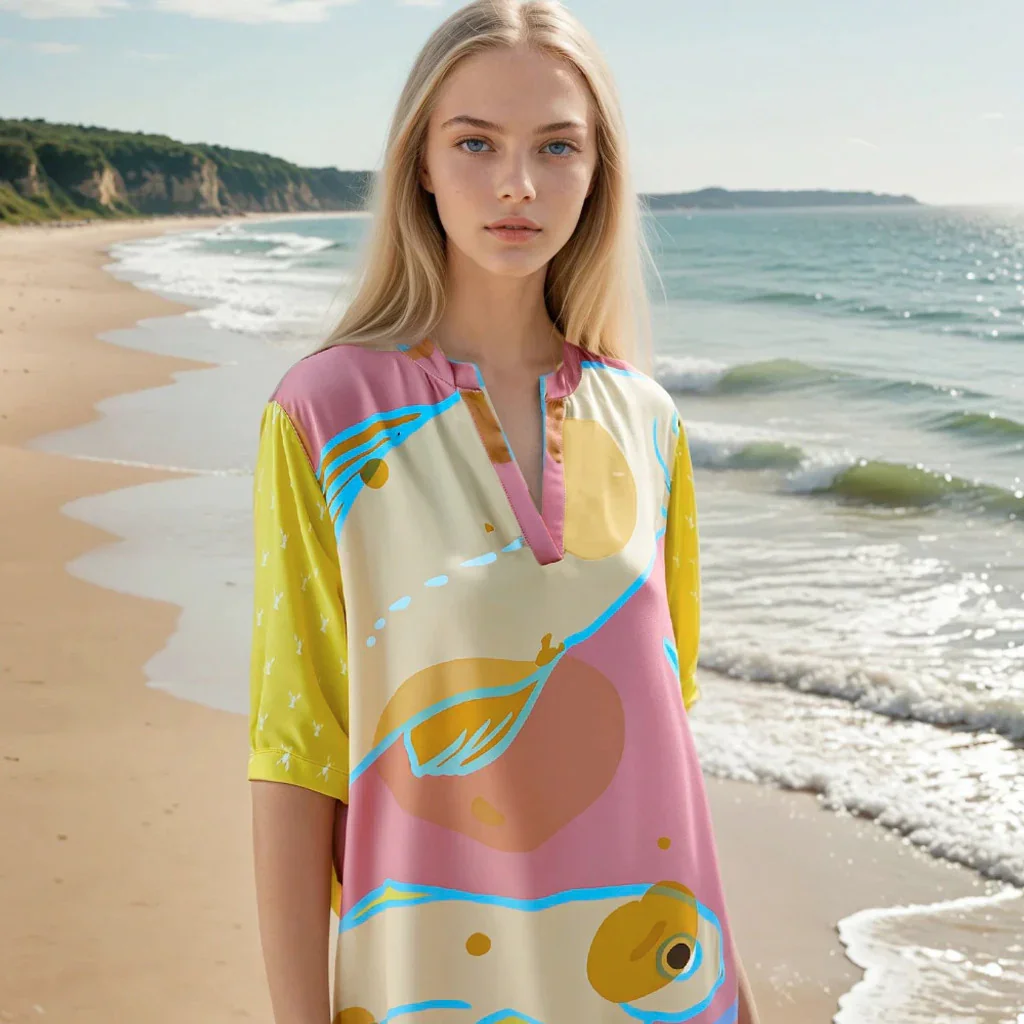 kjole - Capsule Short Dress - eksotisk print