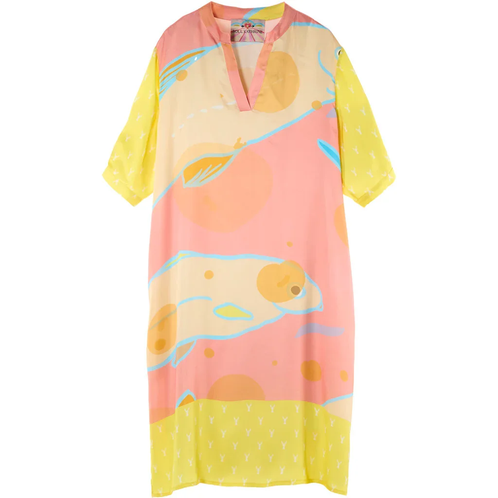 kjole - Capsule Short Dress - eksotisk print