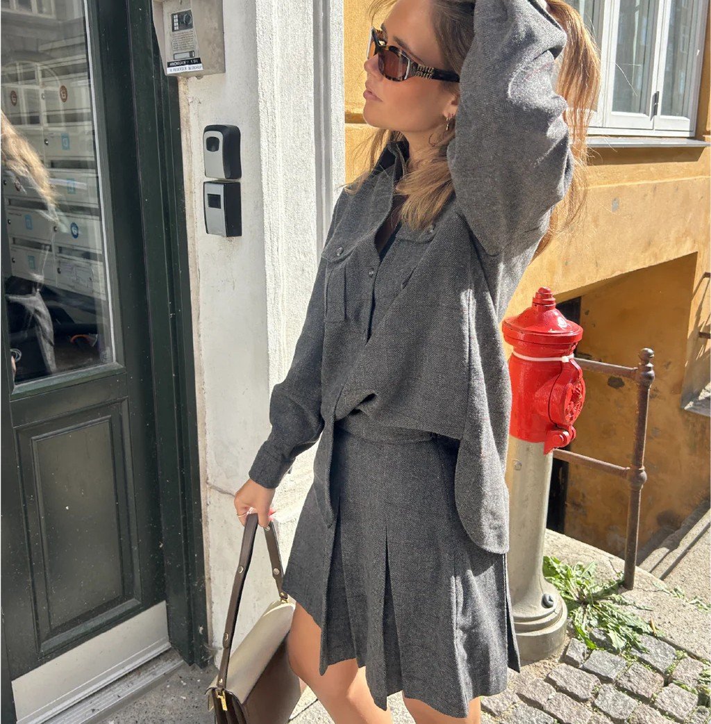 nederdel - Checki skirt - Brun