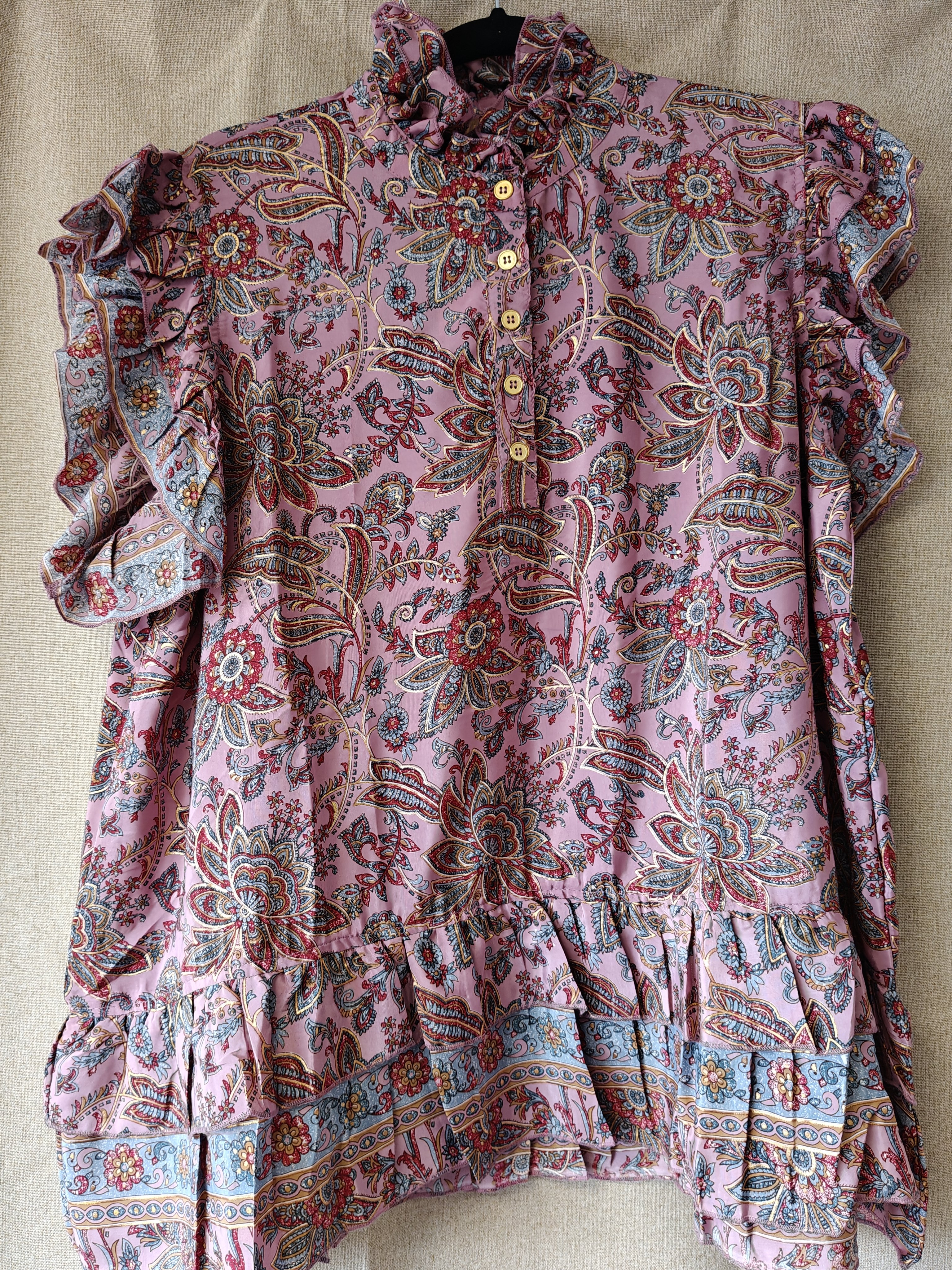 Bluse Fie SS Rose Mix