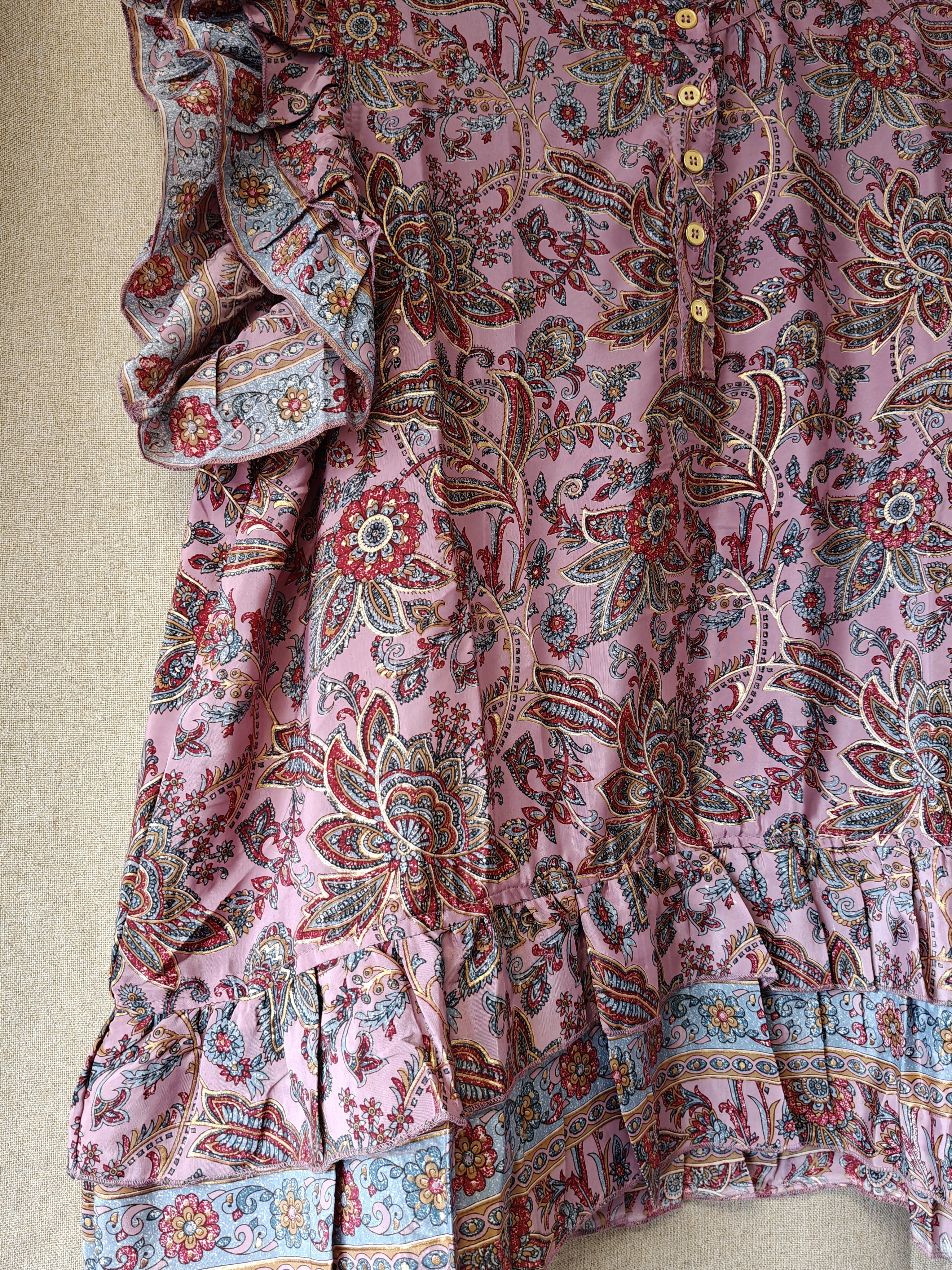 Bluse Fie SS Rose Mix