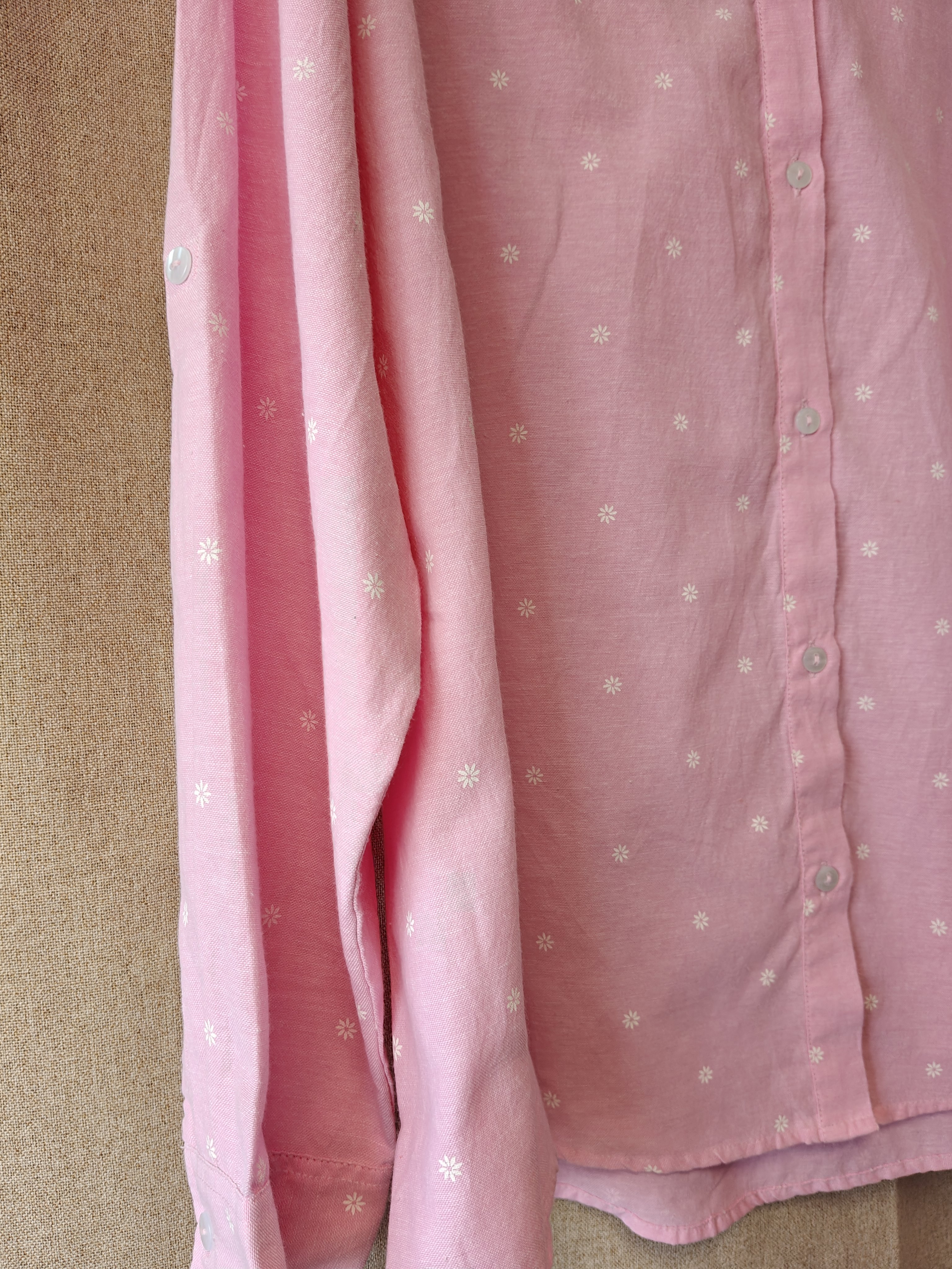 Skjorte Flower Oxford Bright Rose