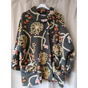 Jakke Uld Med Mnster Grn