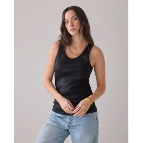 Top Rib Sort med shine
