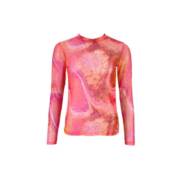 Bluse Florence Mesh Pink Marble