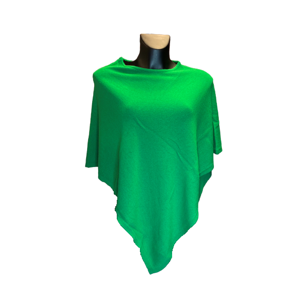 Poncho Cashmere Strk grn