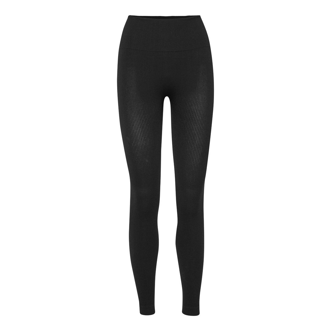 Leggings høj talje i rib – Just de Lux – rib leggings | Vilalu