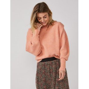 Bluse uldblanding med pufrmer