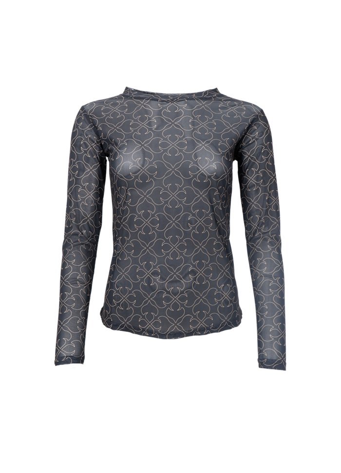 ANNIE mesh blouse - sort