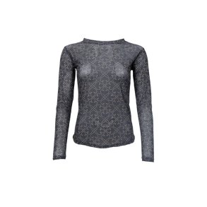 ANNIE mesh blouse - sort