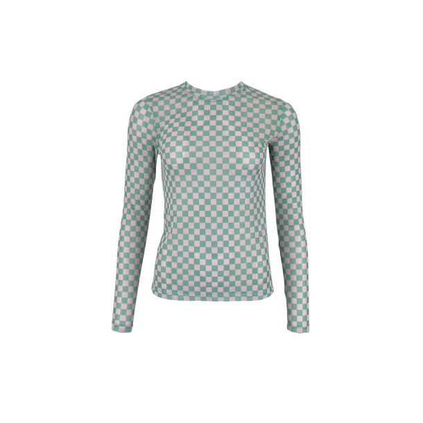 Bluse Florence Mesh Green Square