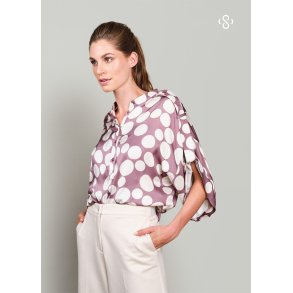 Bluse dots lilla
