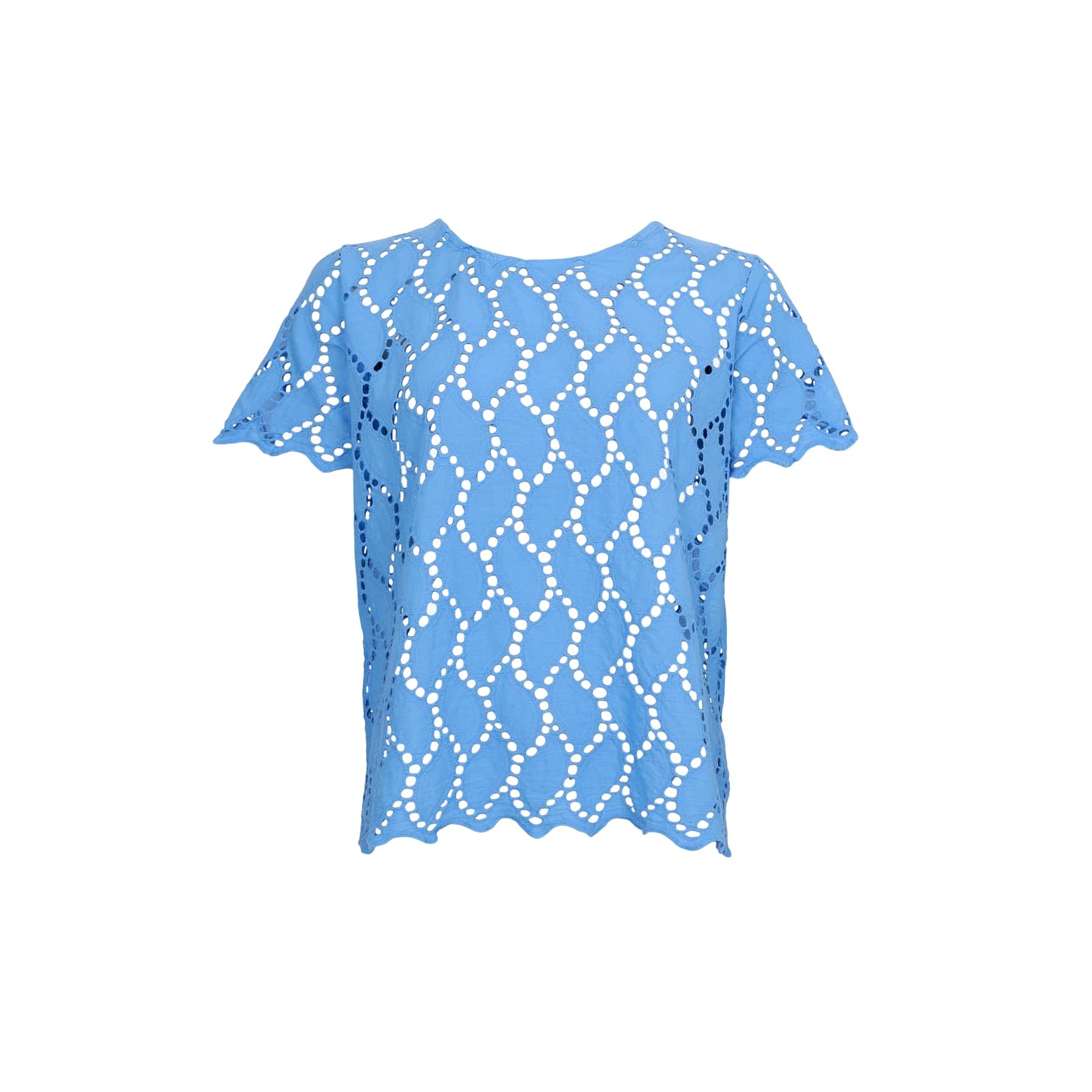 Bluse - Freya SS Tee - Ocean Blue