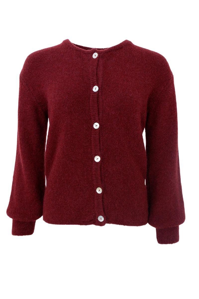 Cardigan - Bella Knit - plum